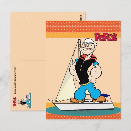 Popeye-Briefkaart Briefkaart (Voorkant / Achterkant)