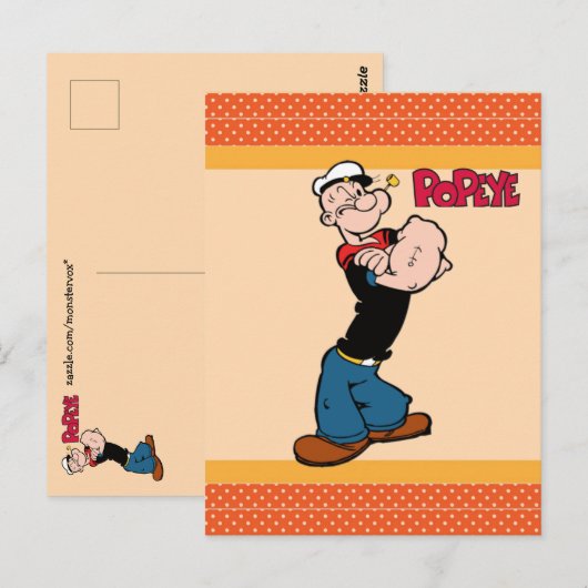 Popeye-Briefkaart Briefkaart (Voorkant / Achterkant)