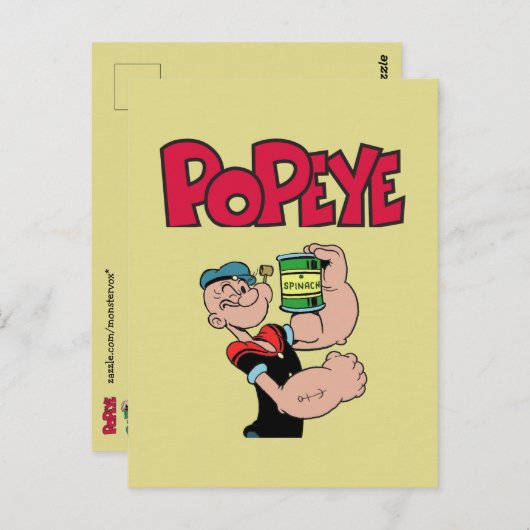Popeye-Briefkaart Briefkaart (Voorkant / Achterkant)