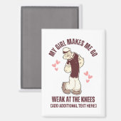 POPEYE Fun Valentijnsdag zwak op de knieën Magneet (Voorkant / Achterkant)