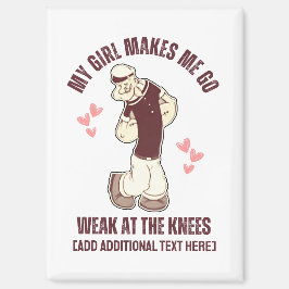 POPEYE Fun Valentijnsdag zwak op de knieën Magneet