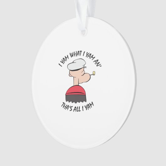 Popeye I Yam Wat ik Yam Classic Ornament (voorkant)