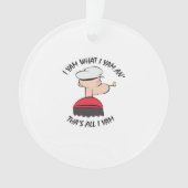 Popeye I Yam Wat ik Yam Classic Ornament (voorkant)