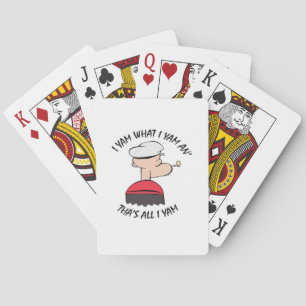 Popeye I Yam Wat ik Yam Classic Pokerkaarten