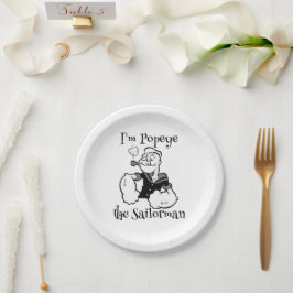Popeye Paper-Bord Papieren Bordje