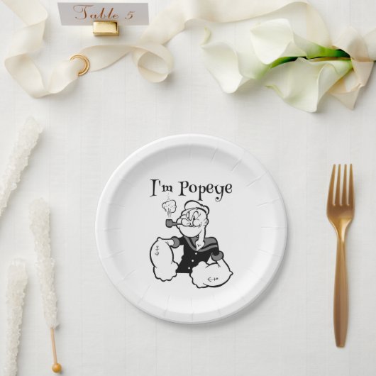 Popeye Paper-Bord Papieren Bordje (Huwelijk)