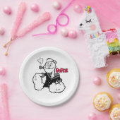 Popeye Paper-Bord Papieren Bordje (Feest)