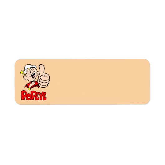 PopEye Return-adreslabel Etiket (Voorkant)