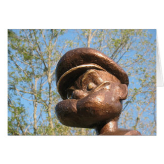 Popeye-standbeeld in Chester, Illinois
