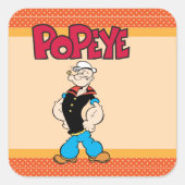 Popeye-Sticker Vierkante Sticker (Voorkant)