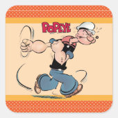 Popeye-Sticker Vierkante Sticker (Voorkant)
