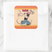 Popeye-Sticker Vierkante Sticker (Tas)