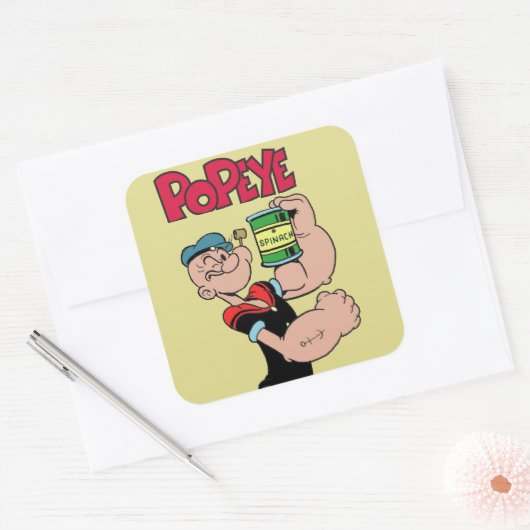 Popeye-Sticker Vierkante Sticker (Envelop)