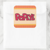 Popeye-Sticker Vierkante Sticker (Tas)