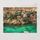 Popeye Village, Malta Briefkaart (Voorkant)