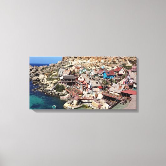 Popeye Village Malta Canvas Afdruk (Voorkant)