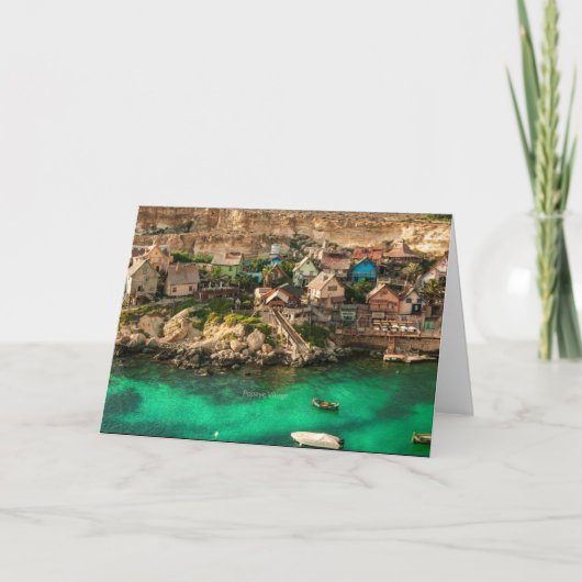 Popeye Village, Malta; Kaart (Voorkant)