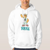 Popeye Vintage 1990 Parodie Hoodie (Voorkant)