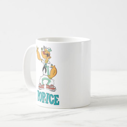 Popeye Vintage 1990 Parodie Koffiemok (Voorkant links)