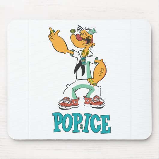 Popeye Vintage 1990 Parodie Muismat (Voorkant)