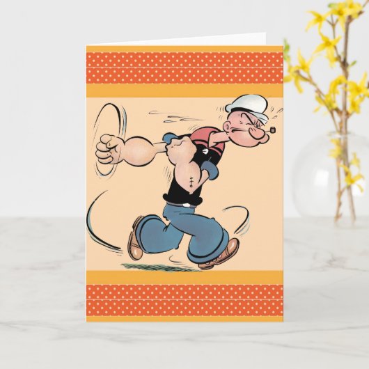 Popeye-Wenskaart Kaart (Gele Bloem)