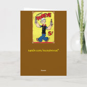 Popeye-Wenskaart Kaart (Achterkant)