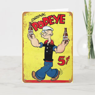 Popeye-Wenskaart Kaart
