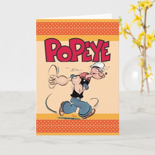 Popeye-Wenskaart Kaart (Gele Bloem)
