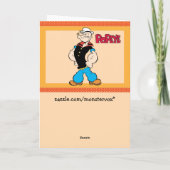 Popeye-Wenskaart Kaart (Achterkant)