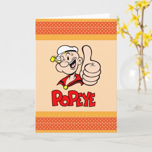 Popeye-Wenskaart Kaart (Gele Bloem)