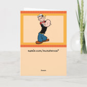Popeye-Wenskaart Kaart (Achterkant)