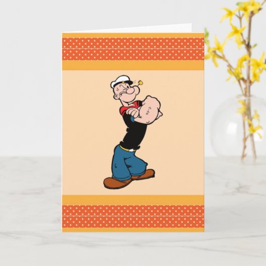 Popeye-Wenskaart Kaart (Gele Bloem)