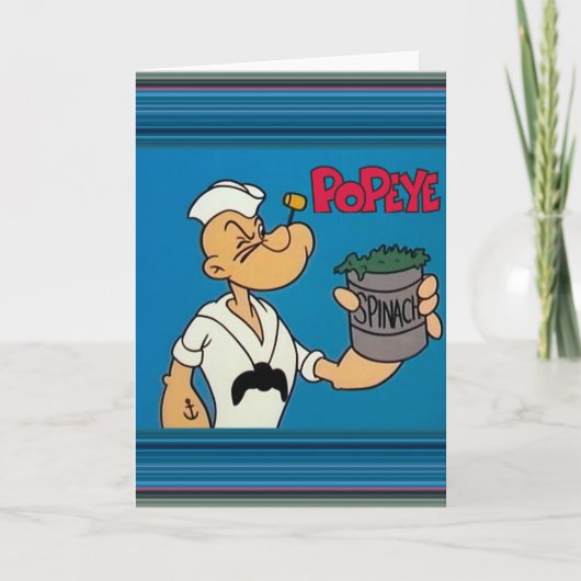 Popeye-Wenskaart Kaart (Voorkant)