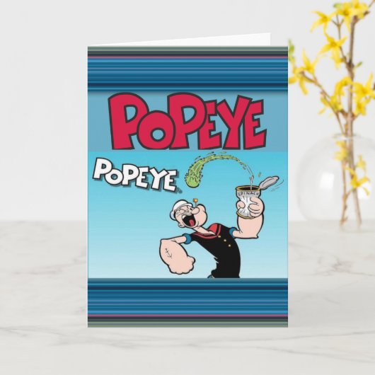 Popeye-Wenskaart Kaart (Gele Bloem)