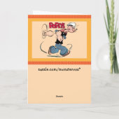 Popeye-Wenskaart Kaart (Achterkant)