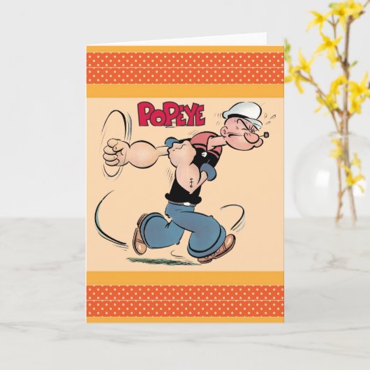 Popeye-Wenskaart Kaart (Gele Bloem)