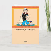 Popeye-Wenskaart Kaart (Achterkant)