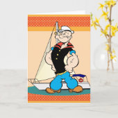 Popeye-Wenskaart Kaart (Gele Bloem)