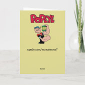 Popeye-Wenskaart Kaart (Achterkant)