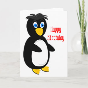 Popeyed Penguin Verjaardag Kaart
