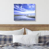 POPHAM BEACH STATE PARK, MAINE. VS. Cirrus Canvas Afdruk (Insitu (Slaapkamer))