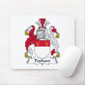 Popham Family Crest Muismat (Met muis)