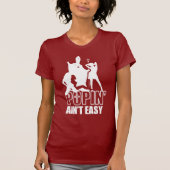 Popin'Ain't Easy (in het wit) T-shirt (Voorkant)
