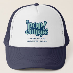 Popiversary Trucker Hoed (Blauw/Marine) Pet