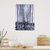 Poplar avenue door Vincent van Gogh Poster (Keuken)