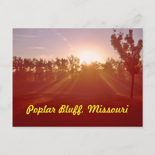 Poplar Bluff Missouri Briefkaart (Voorkant)