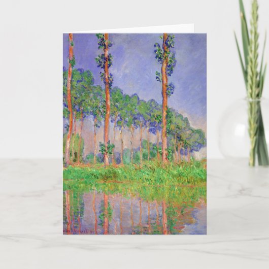 Poplar Trees Impressionisme van Claude Monet Kaart (Voorkant)