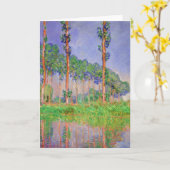 Poplar Trees Impressionisme van Claude Monet Kaart (Gele Bloem)