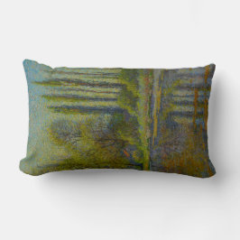 Poplar Trees in Spring (Utah Landscape) (Amerikaan Kussen