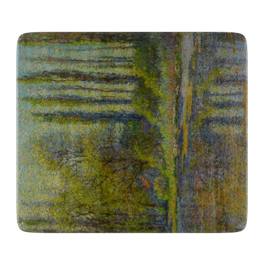 Poplar Trees in Spring (Utah Landscape) (Amerikaan Snijplank (Voorkant)